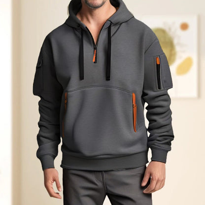 Men's Multi-pocket Casual Hoodie