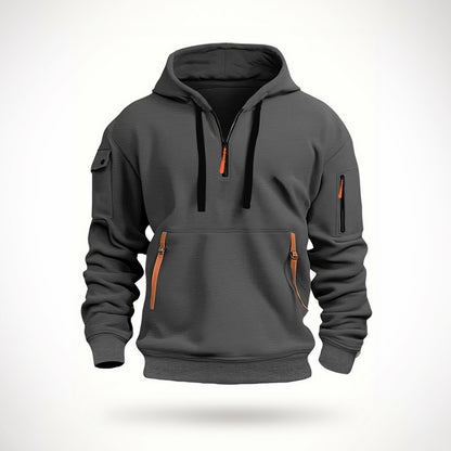 Men's Multi-pocket Casual Hoodie