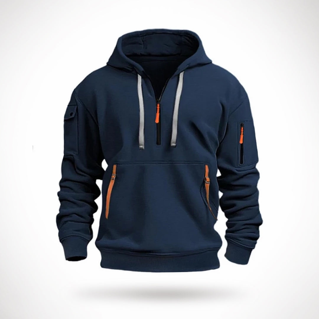 Men's Multi-pocket Casual Hoodie