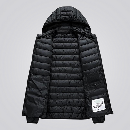 Glacier winter coat with hood