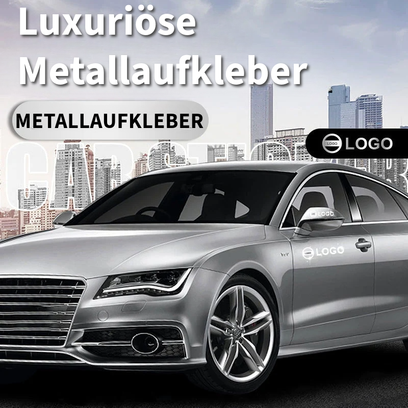 Luxuriöse Metallaufkleber