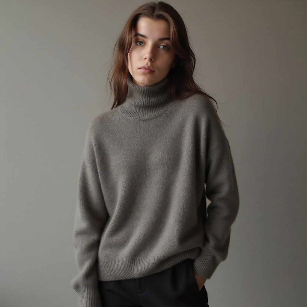 Nora | Gemütlicher Rollkragenpullover in Übergröße